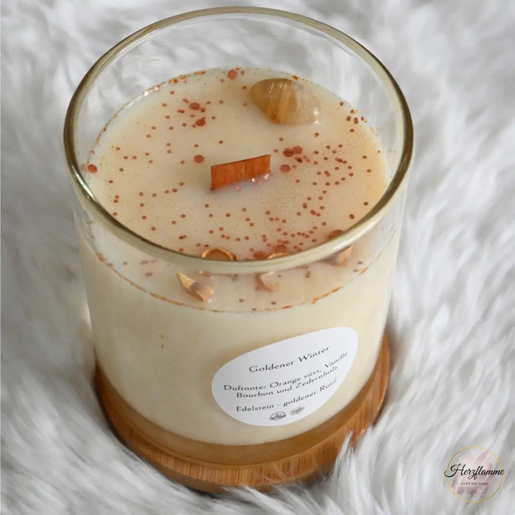 Soja Duftkerze - Goldener Winter