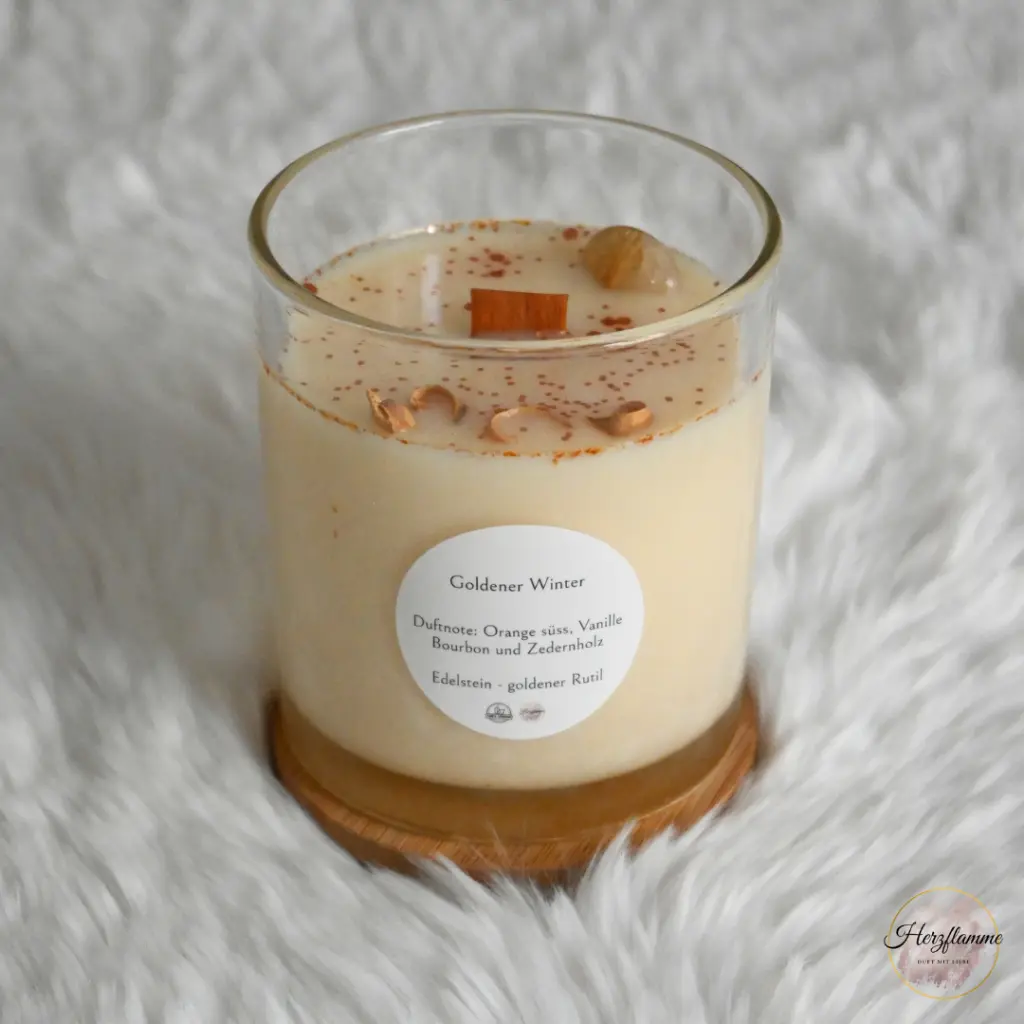 Soja Duftkerze - Goldener Winter