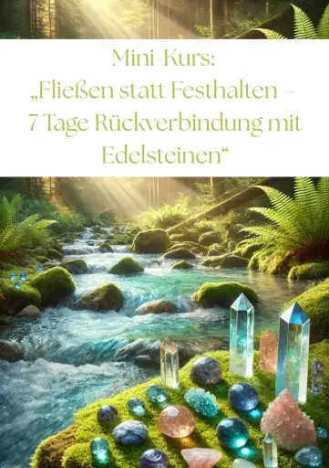 Mini Kurs:  „Fließen statt Festhalten – 7 Tage Rückverbindung mit Edelsteinen“